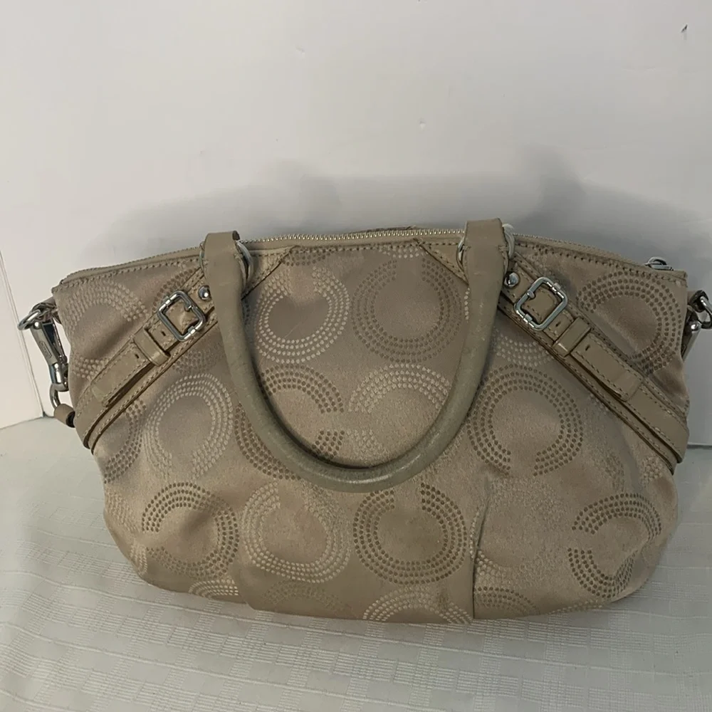 Coach, Madison Dotted optive art Sophia satchel